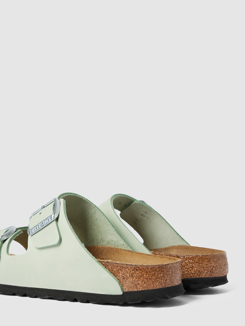 Sandalen aus Leder mit Dornschließen Modell 'Arizona' in mint