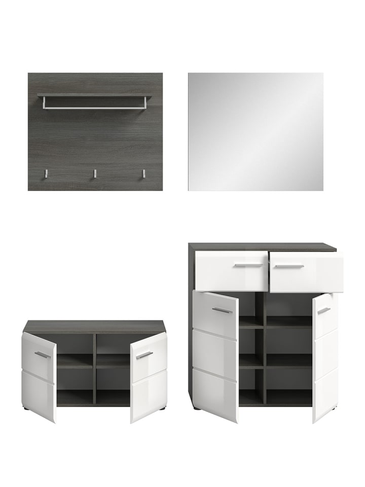 ebuy24 Garderobenmöbel Salsa Weiß 175 x 37 cm günstig kaufen onesize