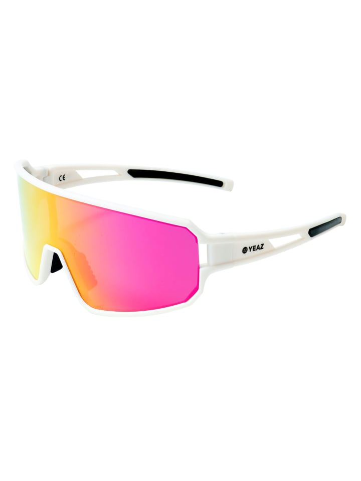 YEAZ SUNWAVE Sport-Sonnenbrille Creme White/Pink in pink günstig kaufen onesize
