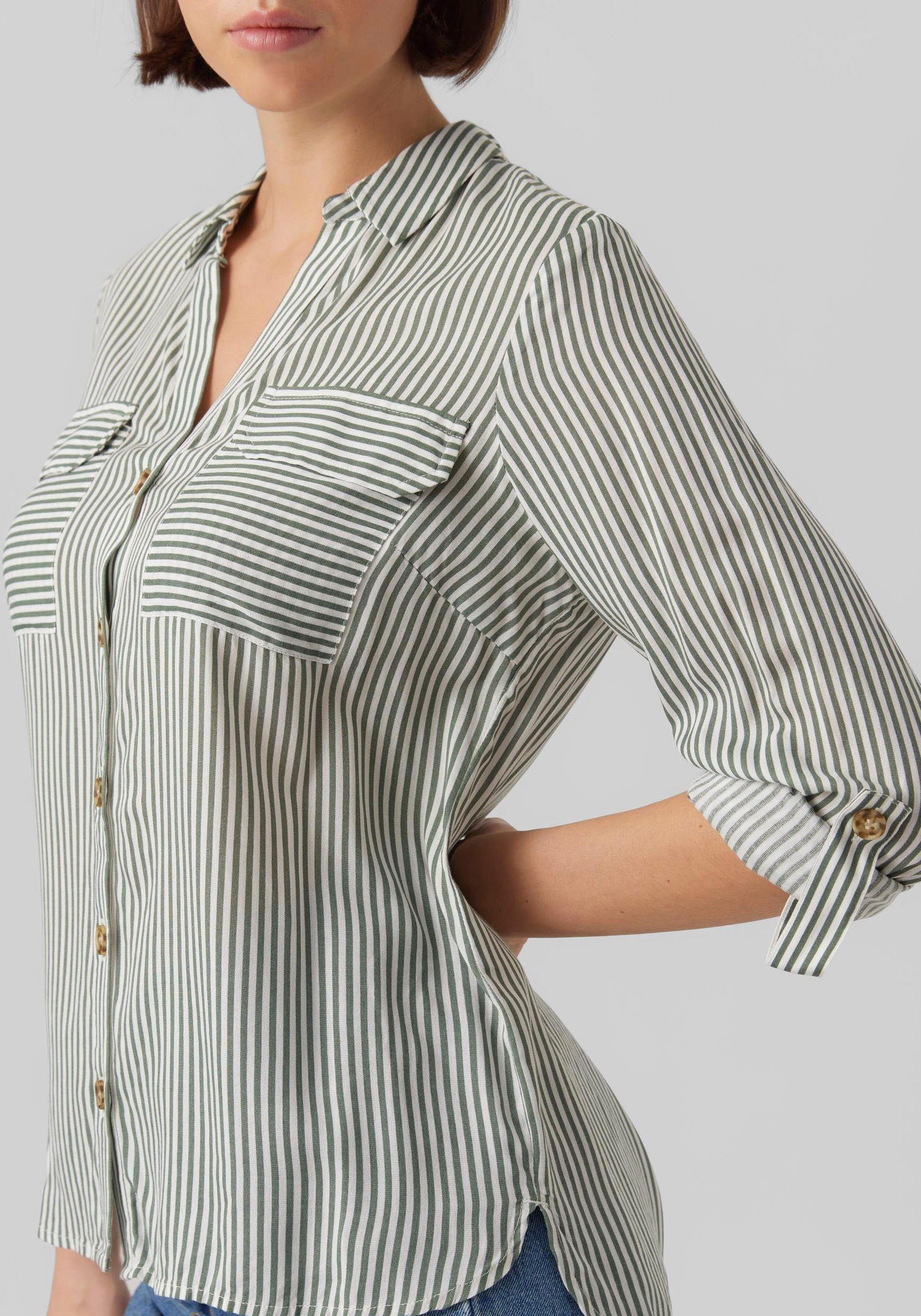 Vero Moda Hemdbluse VMBUMPY L/S SHIRT NEW WVN GA NOOS