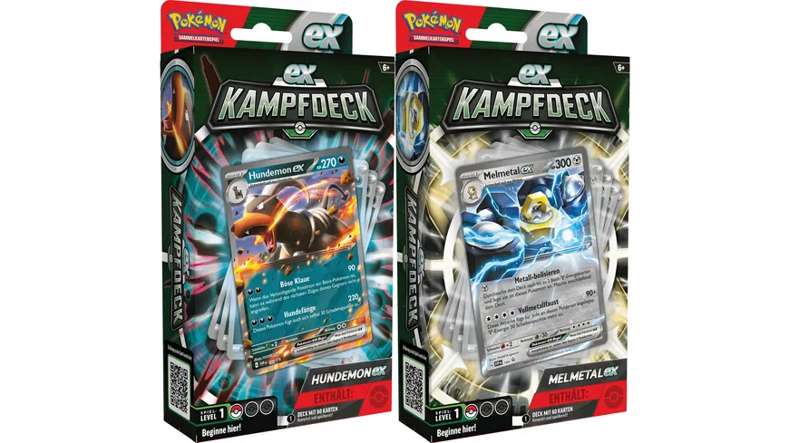 POKÉMON Sammelkartenspiel - EX-Kampfdeck Hundemon/Melmetal
