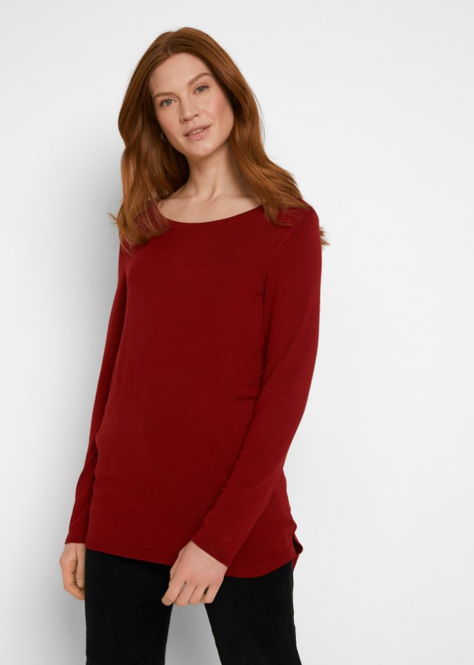 Feinstrickpullover, langarm