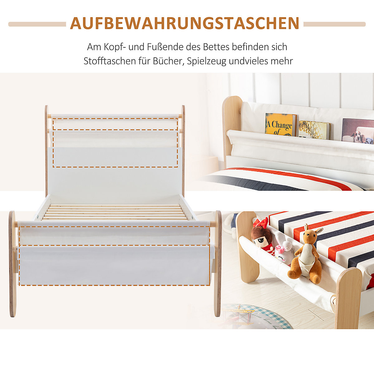 Kinderbett mit Kinderfreundlichem Design