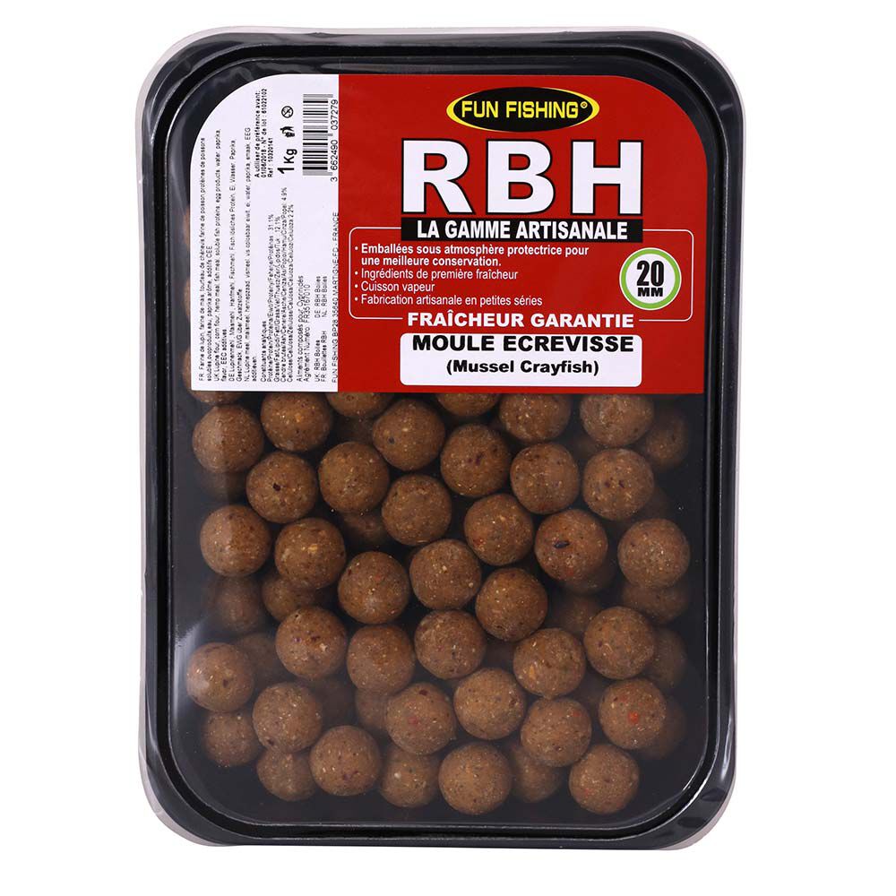 Bouillettes Fun Fishing RBH Boilies Moule Ecrevisse 800g