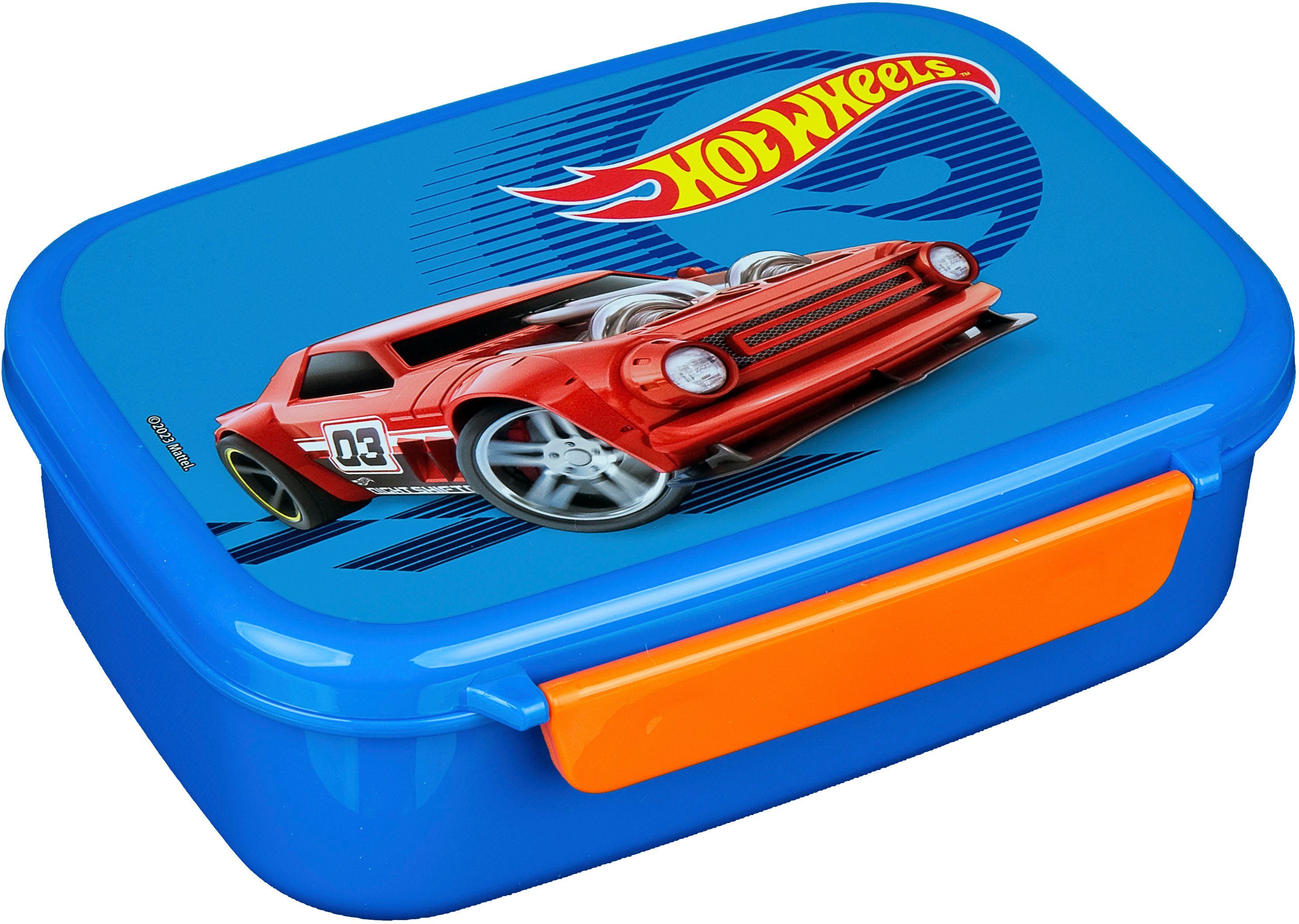 Scooli Lunchbox Hot Wheels, Kunststoff, (Set, 2-tlg), Brotzeitdose & Trinkflasche
