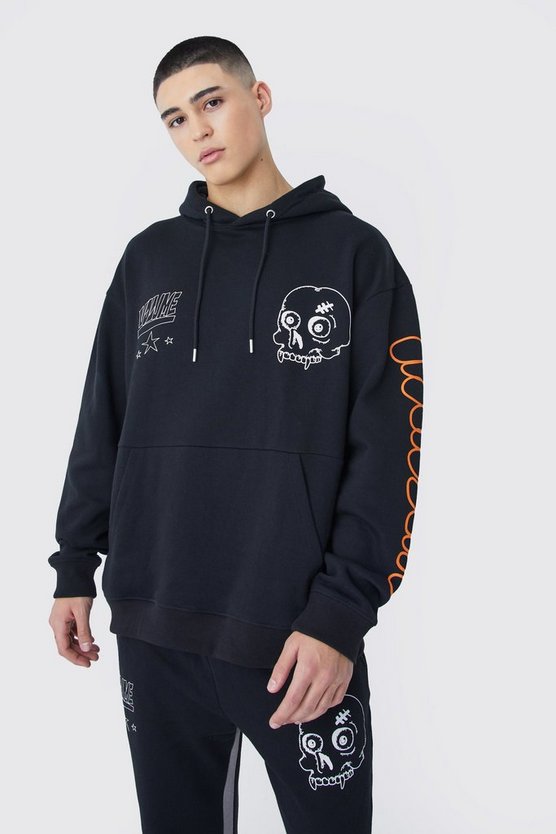 Oversize Trainingsanzug mit Print