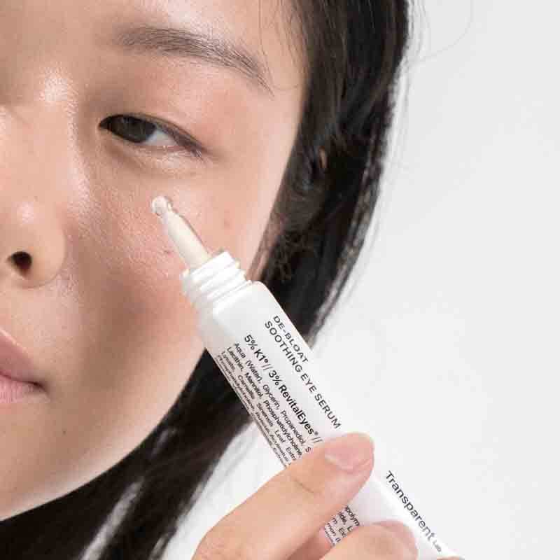 Transparent Lab Augenpflege De-Bloat Soothing Eye Serum - Augenserum für den Tag