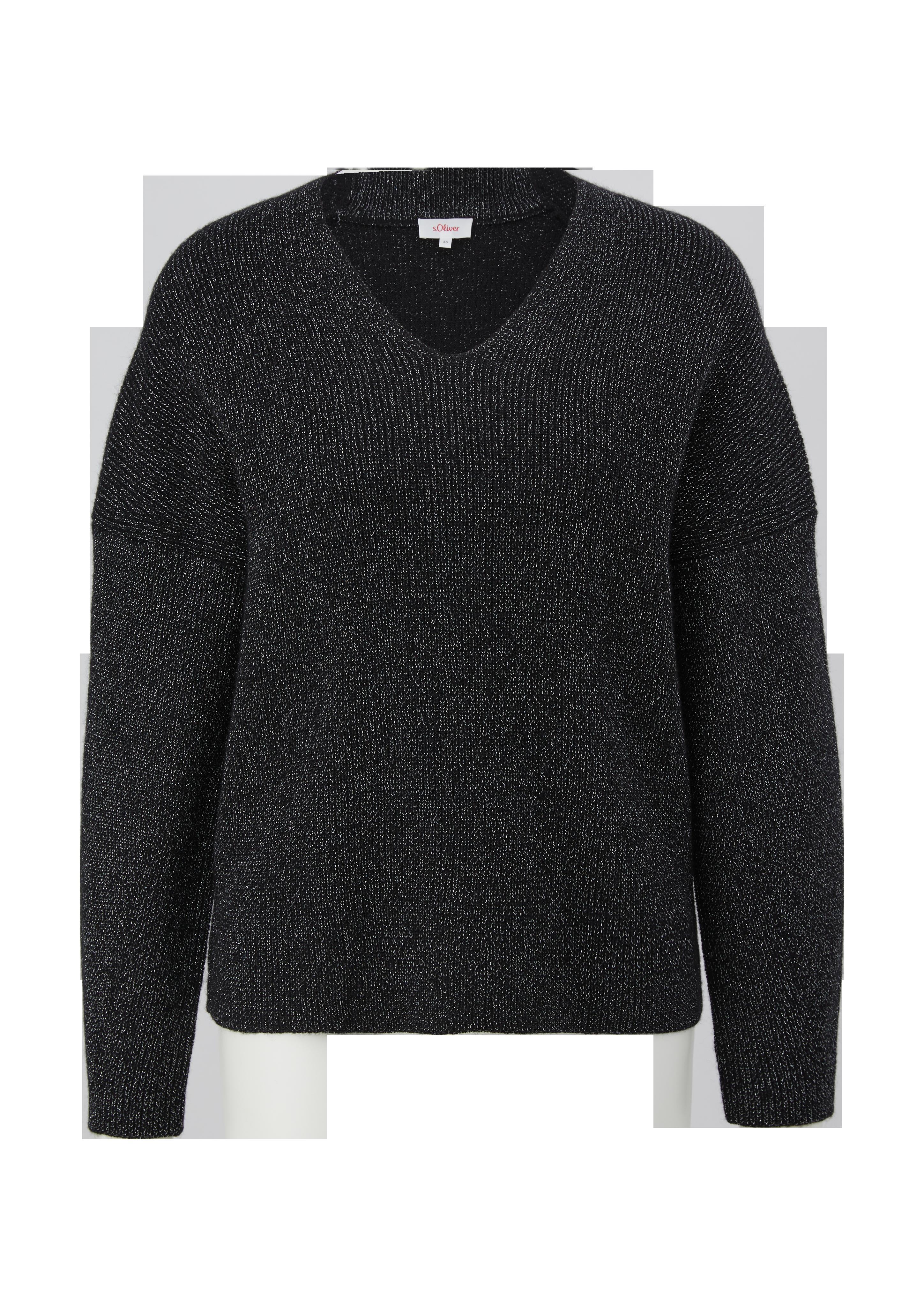 Strickpullover mit Glitzergarn  2123888-99W7
