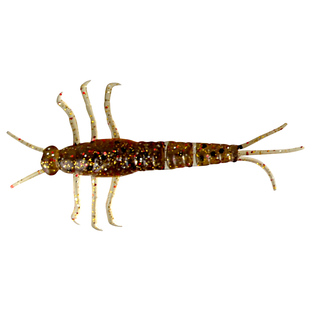 Savage Gear Soft Bait 3D PVC Mayfly Loose Body (Eintagsfliege, Brown Glitter)