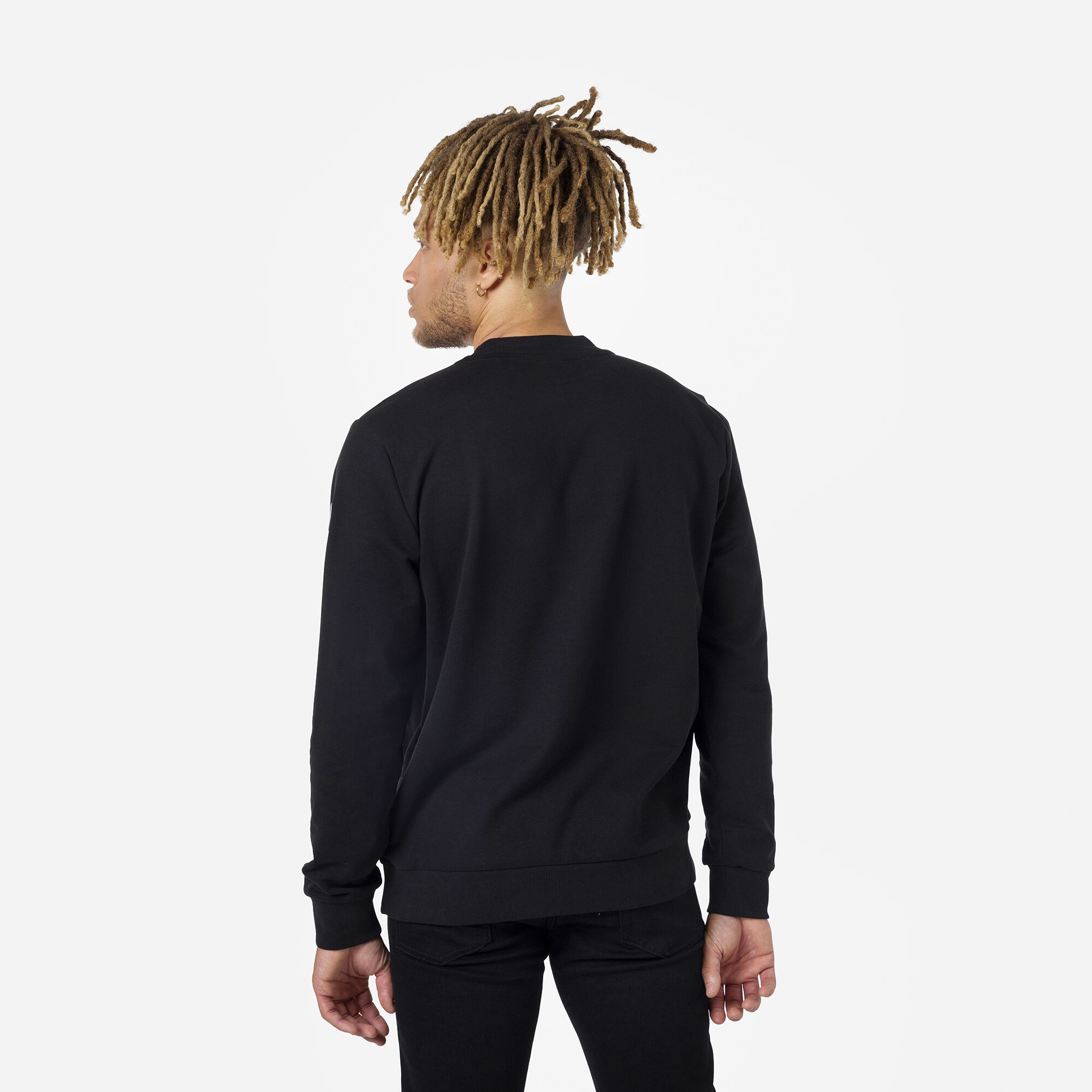 Sweat à col rond molletonné Logo Homme