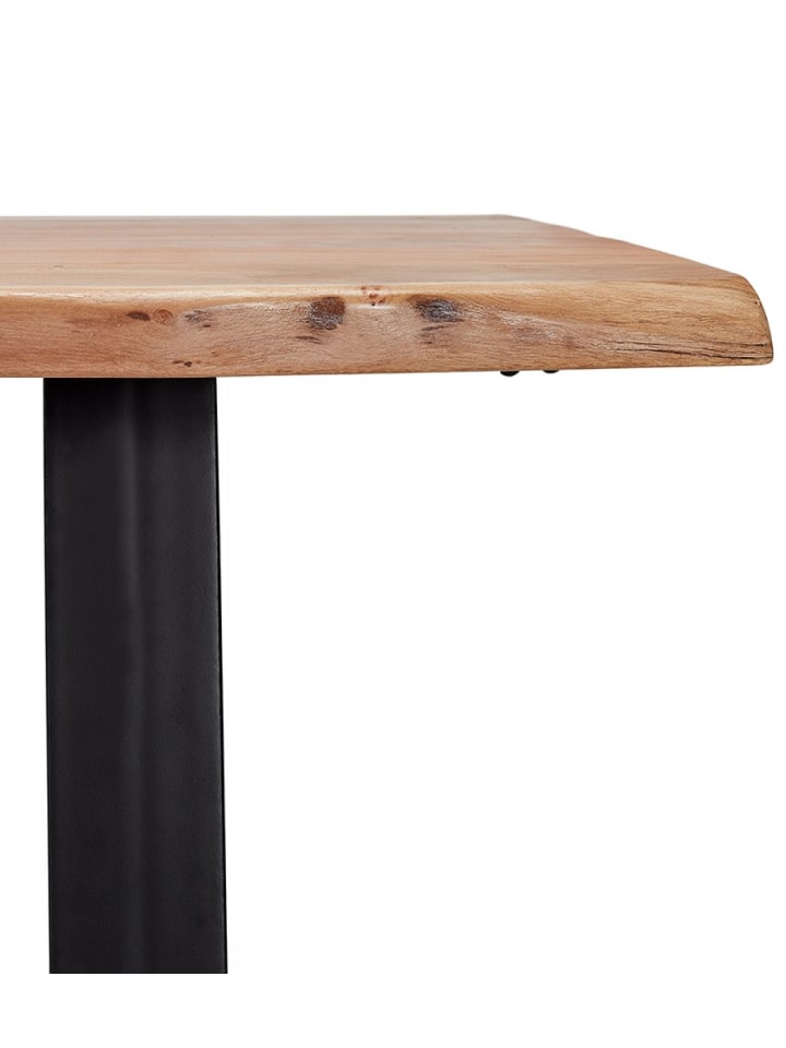 KADIMA DESIGN Stehtisch aus Akazienholz mit Metallgestell | Skandinavisch günstig kaufen