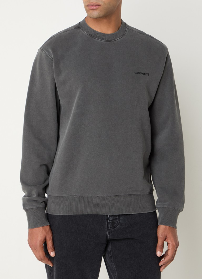 Pulover Carhartt WIP Duster Script cu logo brodat