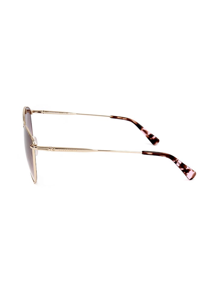 Longchamp Damen-Sonnenbrille in Braun/ Gold günstig kaufen 58