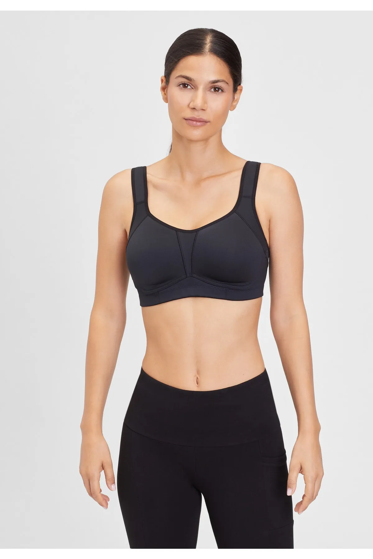 LASCANA Active  Sport-BH - Schwarz - Unifarben