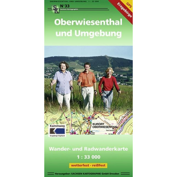 Oberwiesenthal und Umgebung 1 : 33 000 - Wanderkarte