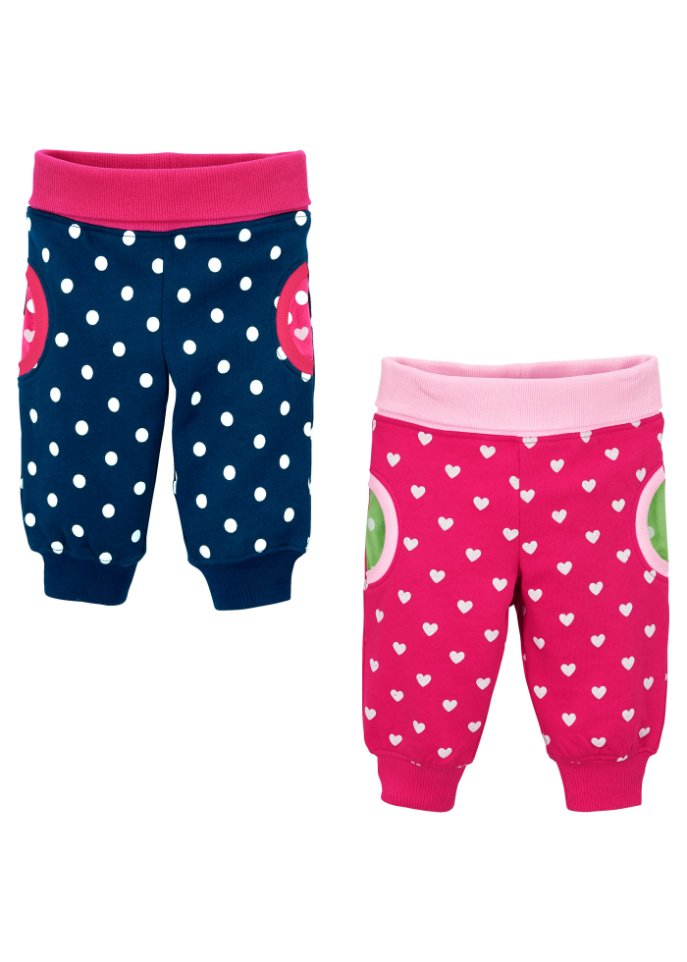 Baby Sweathose (2er-Pack) Bio-Baumwolle