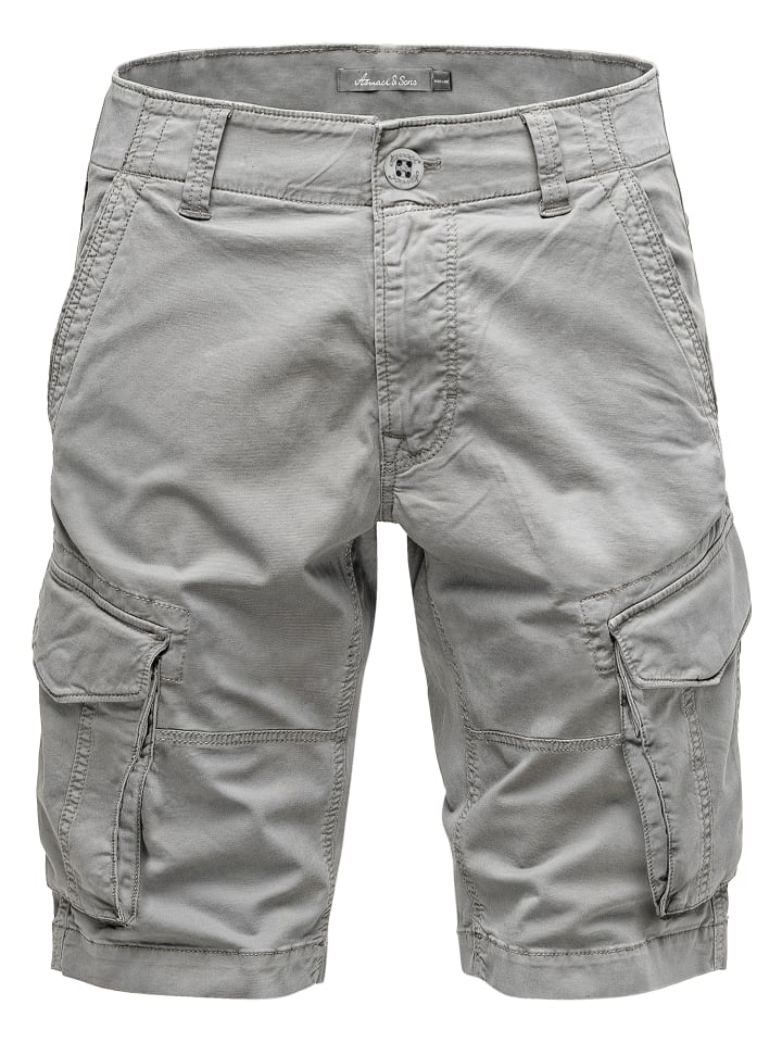 Amaci&Sons Cargoshorts RIVERLEA in Hellgrau günstig kaufen
