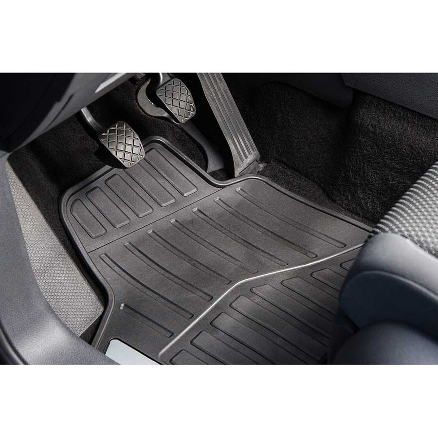 Norauto Universal Gummi-Fußmatten "Sport" im 4-teiligem Set, schwarz - ATU