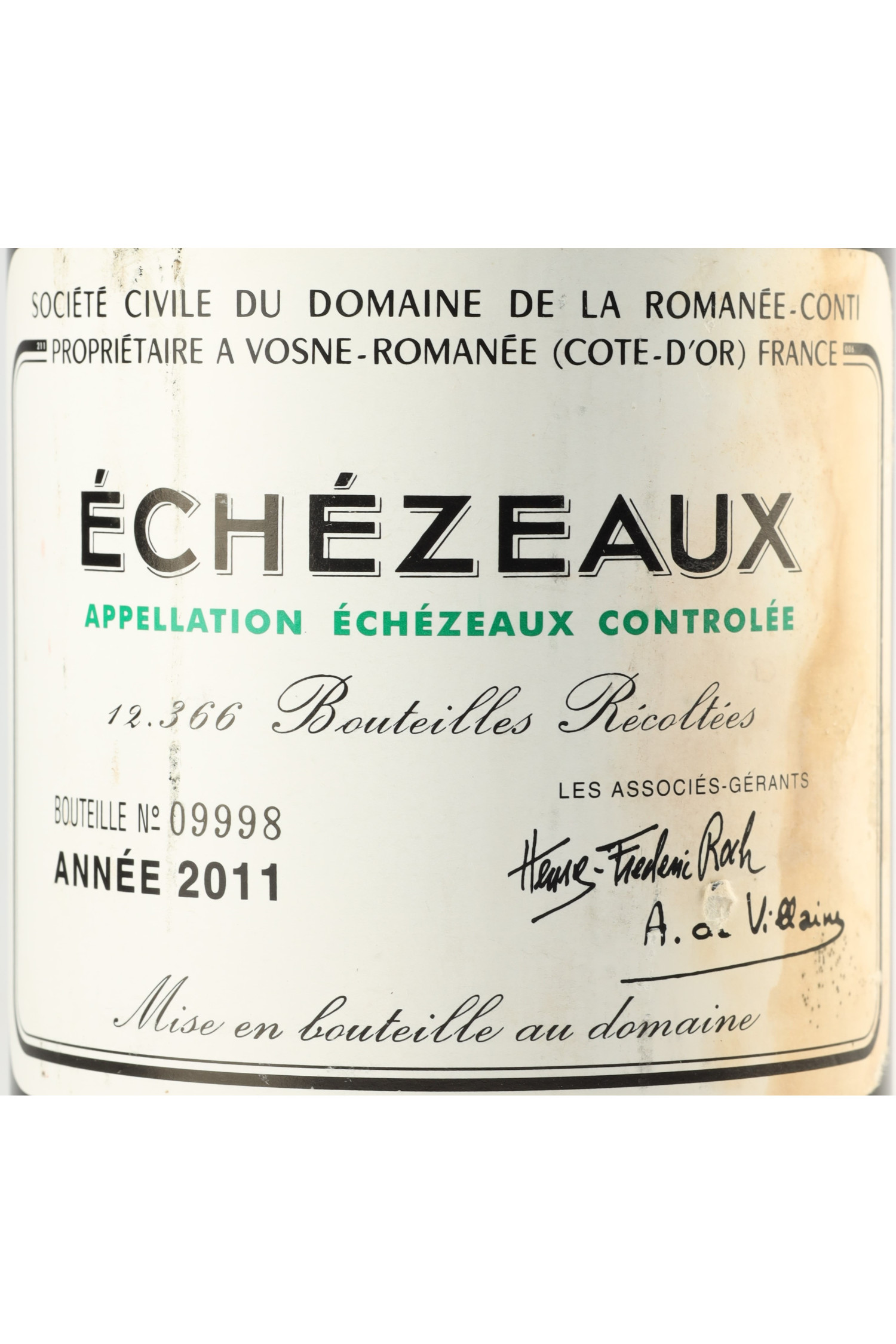 Domaine De La Romanee Conti 2011, Echezeaux