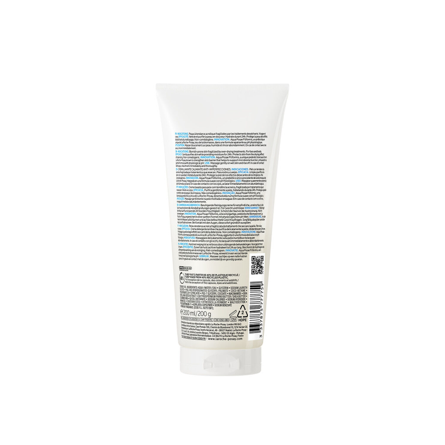 la roche-posay Effaclar H Iso-Biome Crème Lavante Hydratante