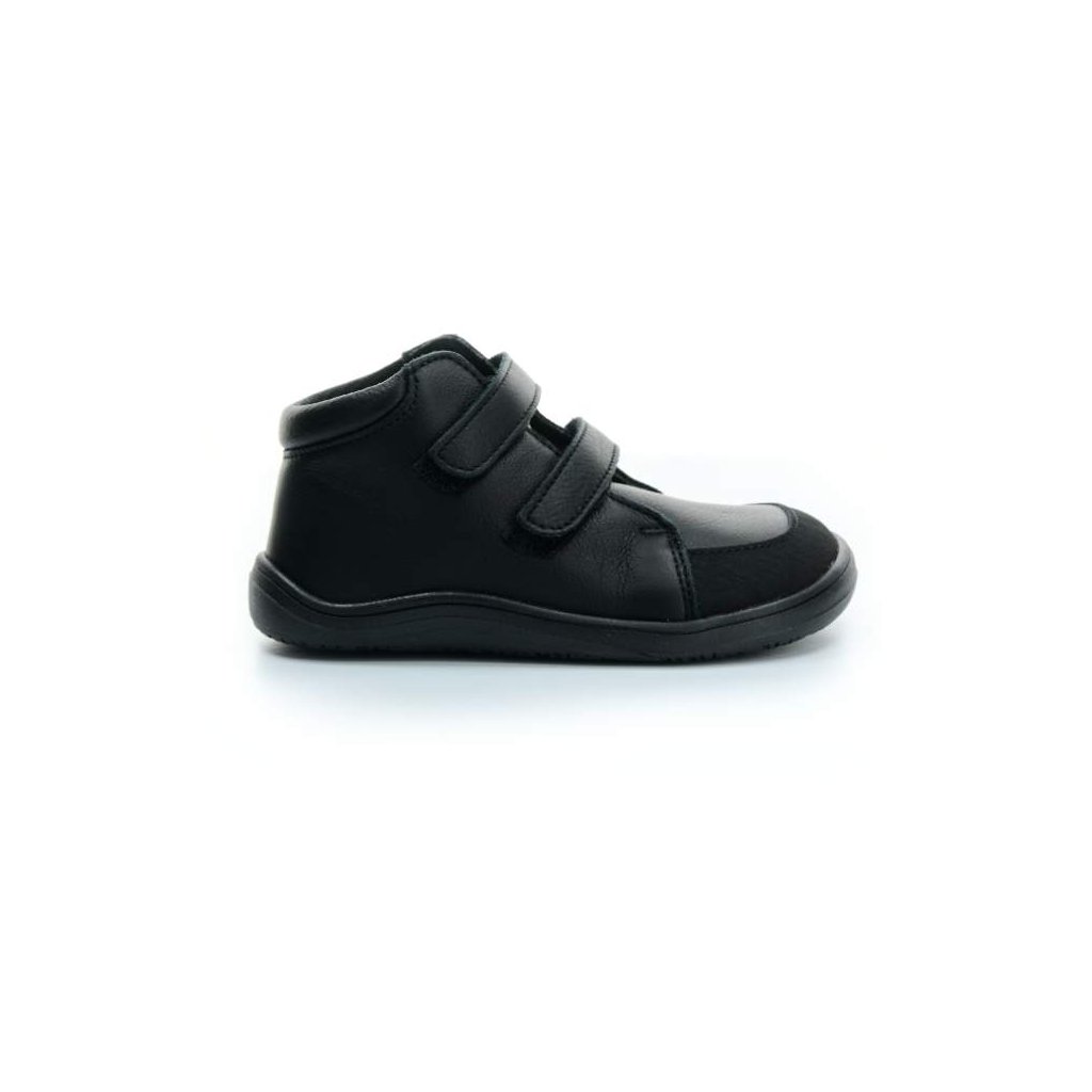 Baby Bare Febo Fall Black Asfaltico (mit Membran) Barfuß-Stiefeletten
