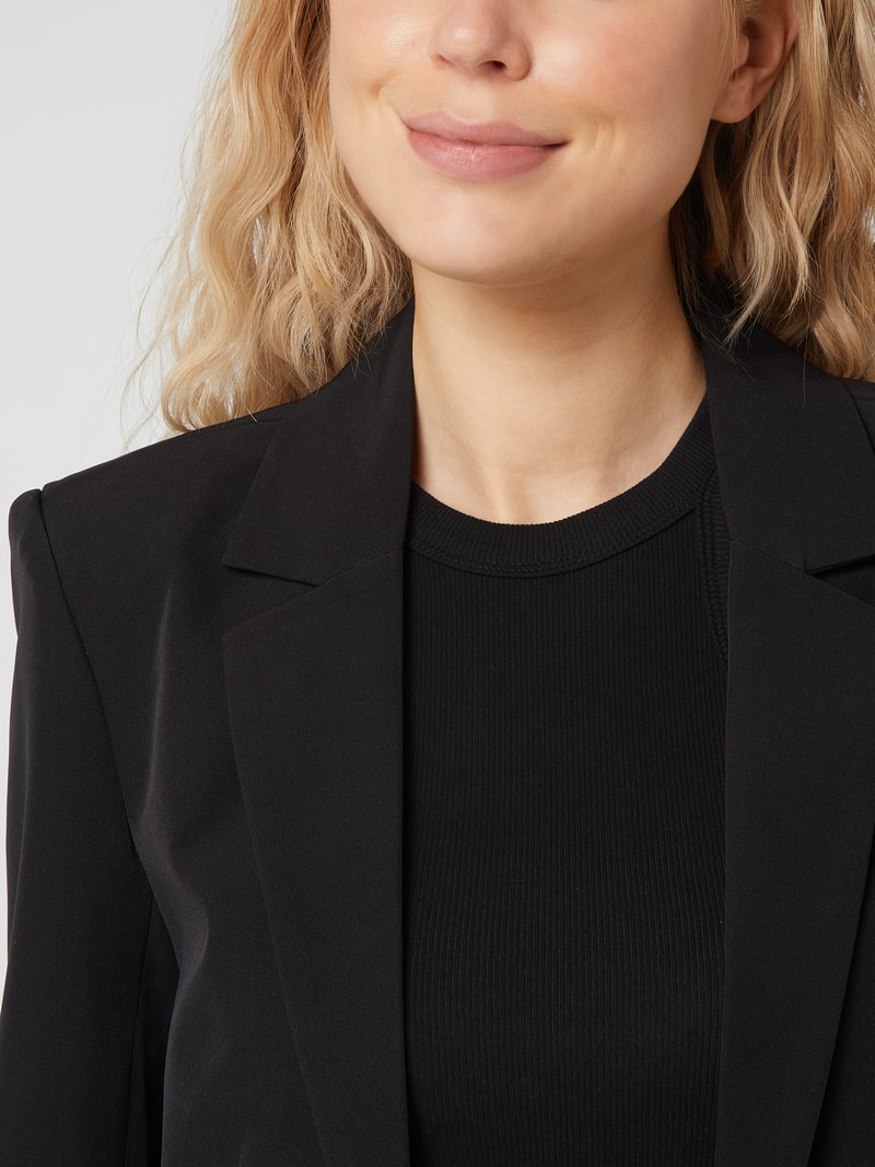 Blazer mit Reverskragen Modell 'Bossy' in schwarz