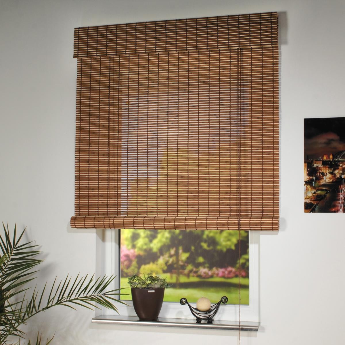 Bella Casa Holzrollo, Rollo 220 x 90 cm, natur