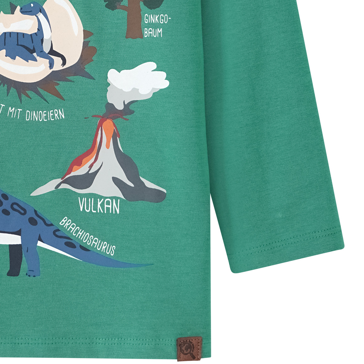 Kinder Langarmshirt mit Dinosaurier-Motiv