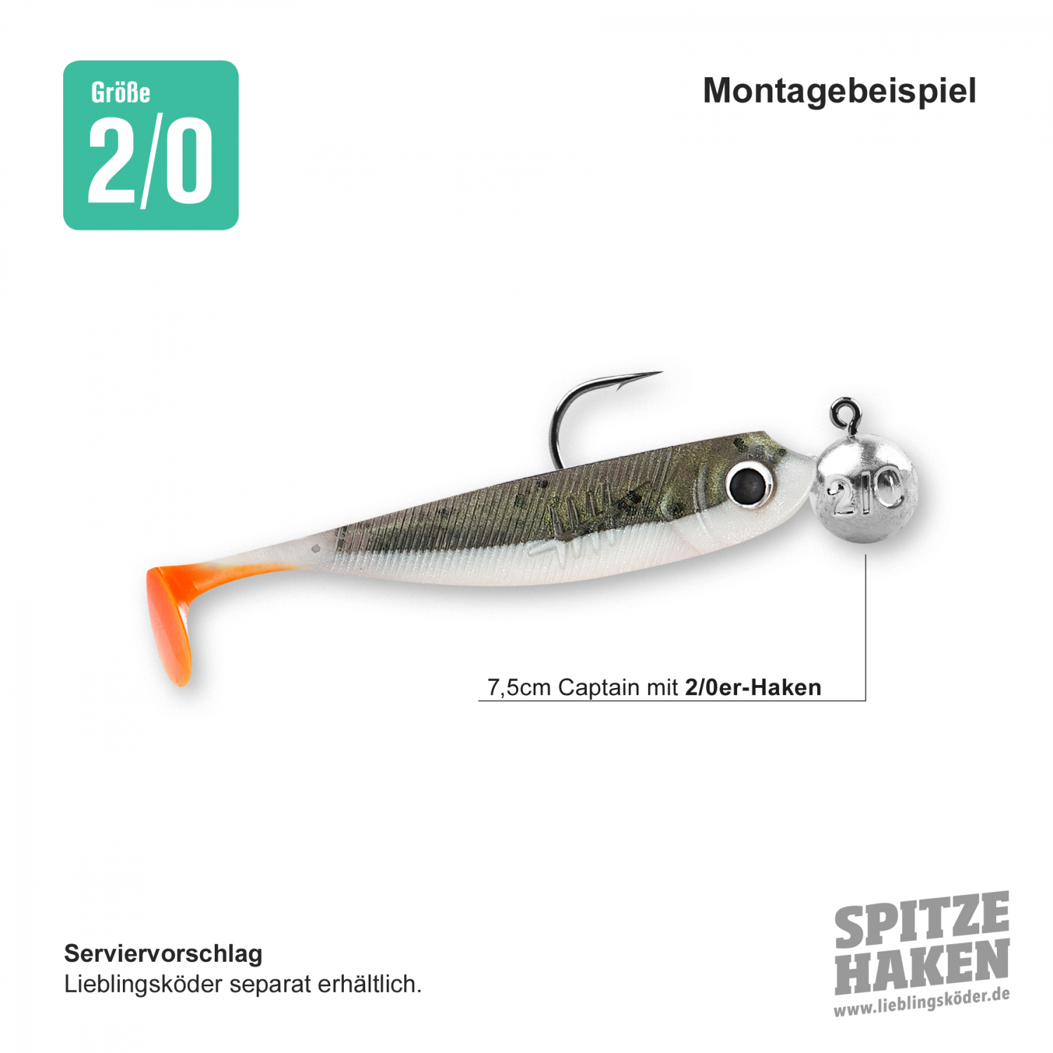 Lieblingsköder Angelhaken Spitze (2/0)