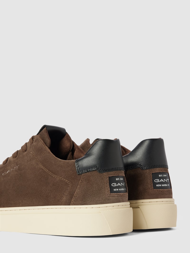 Sneaker mit Label-Details Modell 'Mc Julien' in dunkelbraun