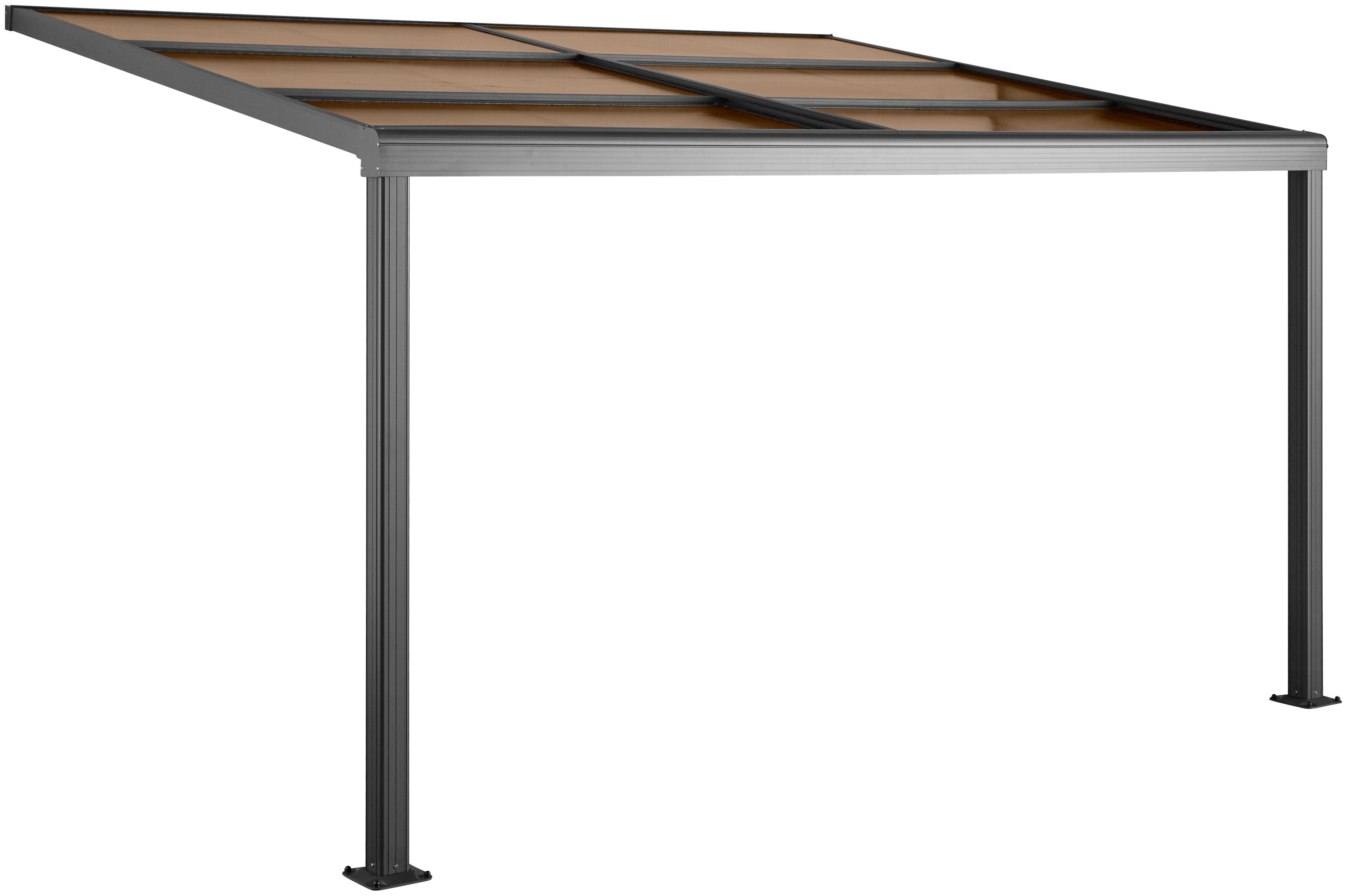 KONIFERA Terrassendach, BxT: 400x300 cm, Bedachung Doppelstegplatten, BxT: 400x300 cm