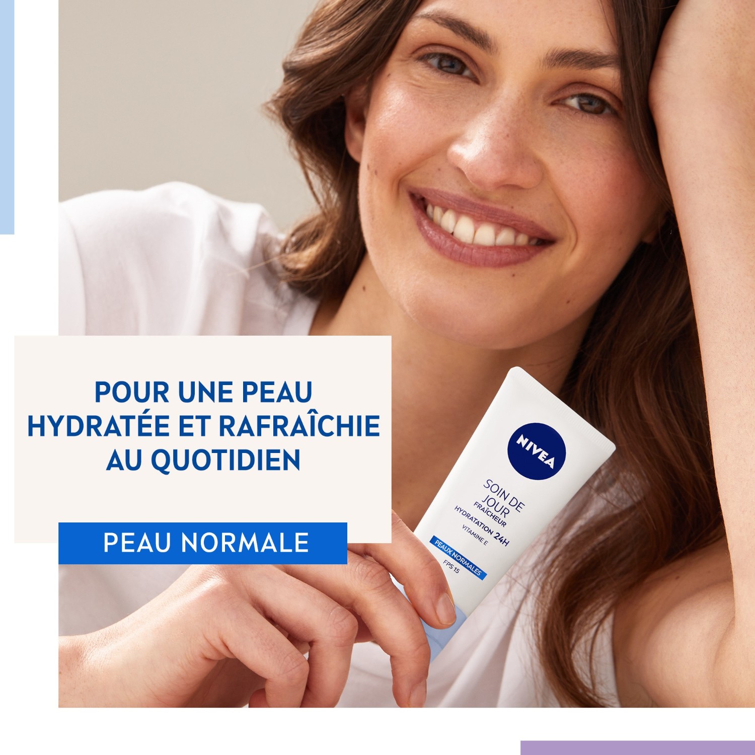 NIVEA 24H Moisturizing Fresh Day Cream with Vitamin E SPF 15 for normal skin