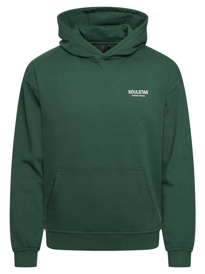 SOULSTAR Kapuzenpullover - S2TSU Heavy Oversize Blank Hoodie in Forest Green Washed günstig kaufen