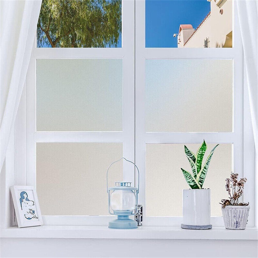 Fensterfolie Milchglasfolie Fensterfolie, Sichtschutzfolie Folie Selbstklebend, Dekorative
