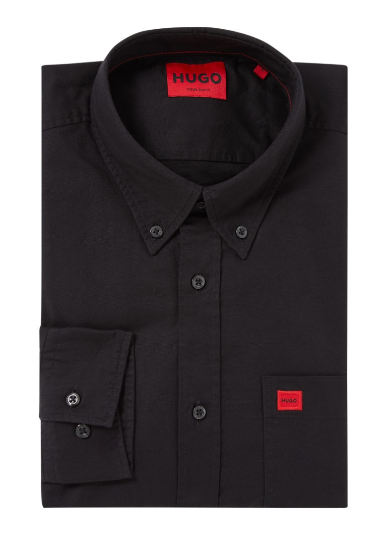Slim fit srajca HUGO BOSS Evito z vezenim logotipom