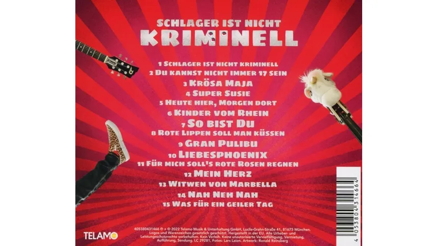 Schlager ist nicht kriminell