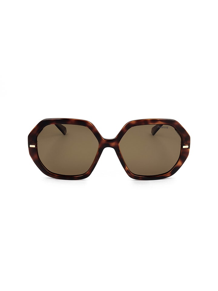 Polaroid Damen-Sonnenbrille in Braun/ Hellbraun günstig kaufen 56