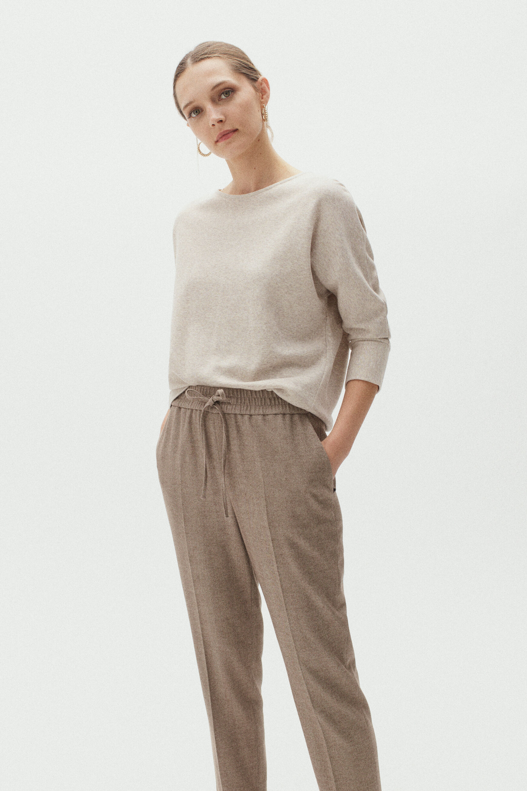 t-shirt frances beige femme