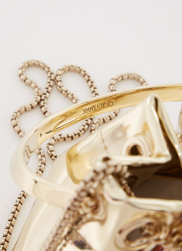 Sac à main miniature Jimmy Choo Bon Bon avec finition métallique