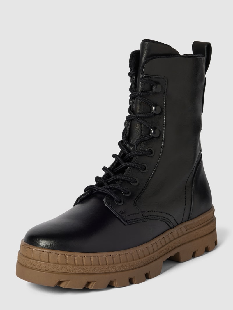 Stiefel mit Schnürverschluss Modell 'Jessy' in schwarz