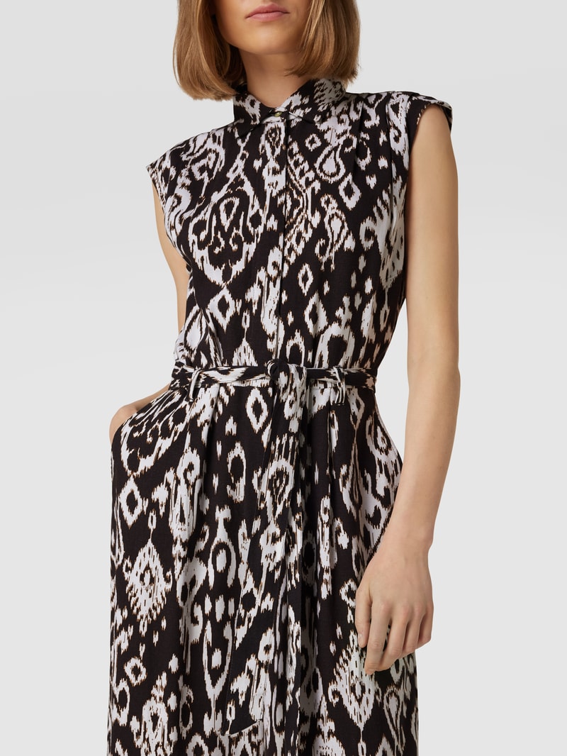 Jumpsuit mit Allover-Muster in anthrazit