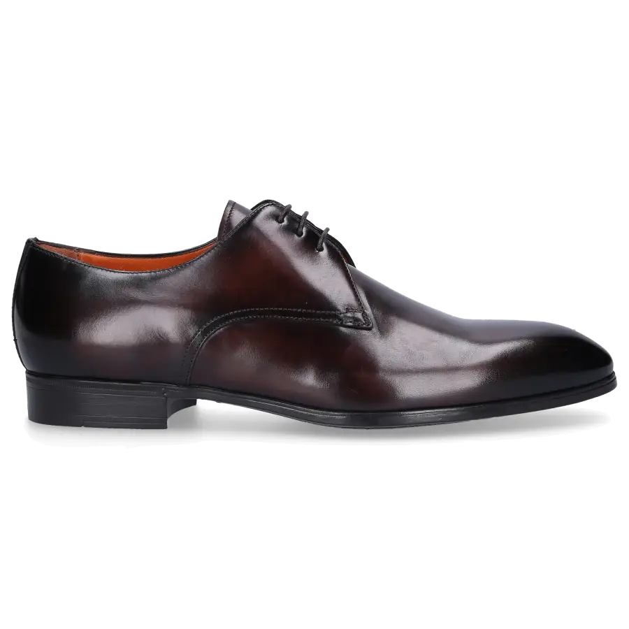 Santoni - Businessschuhe Derby 15018 Kalbsleder - braun