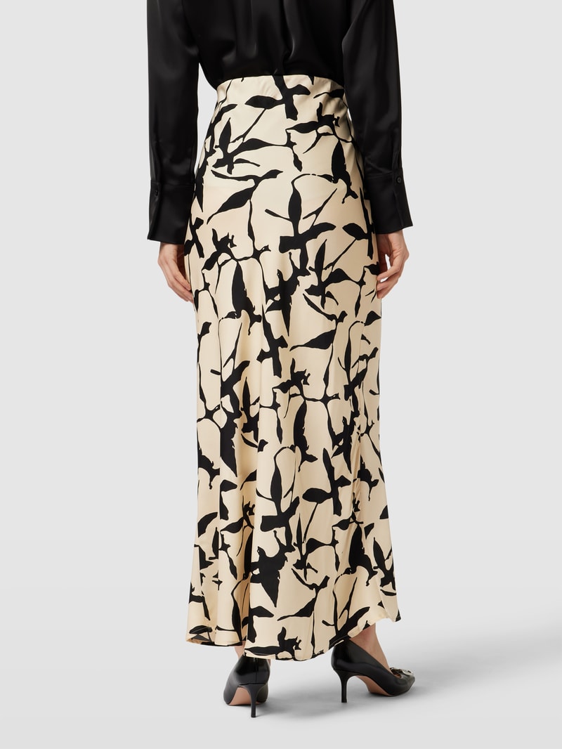 Maxirock mit Allover-Print Modell 'ASTRID' in black