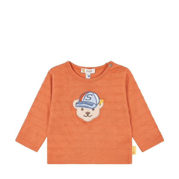 T-Shirt langarm, orange für Jungs