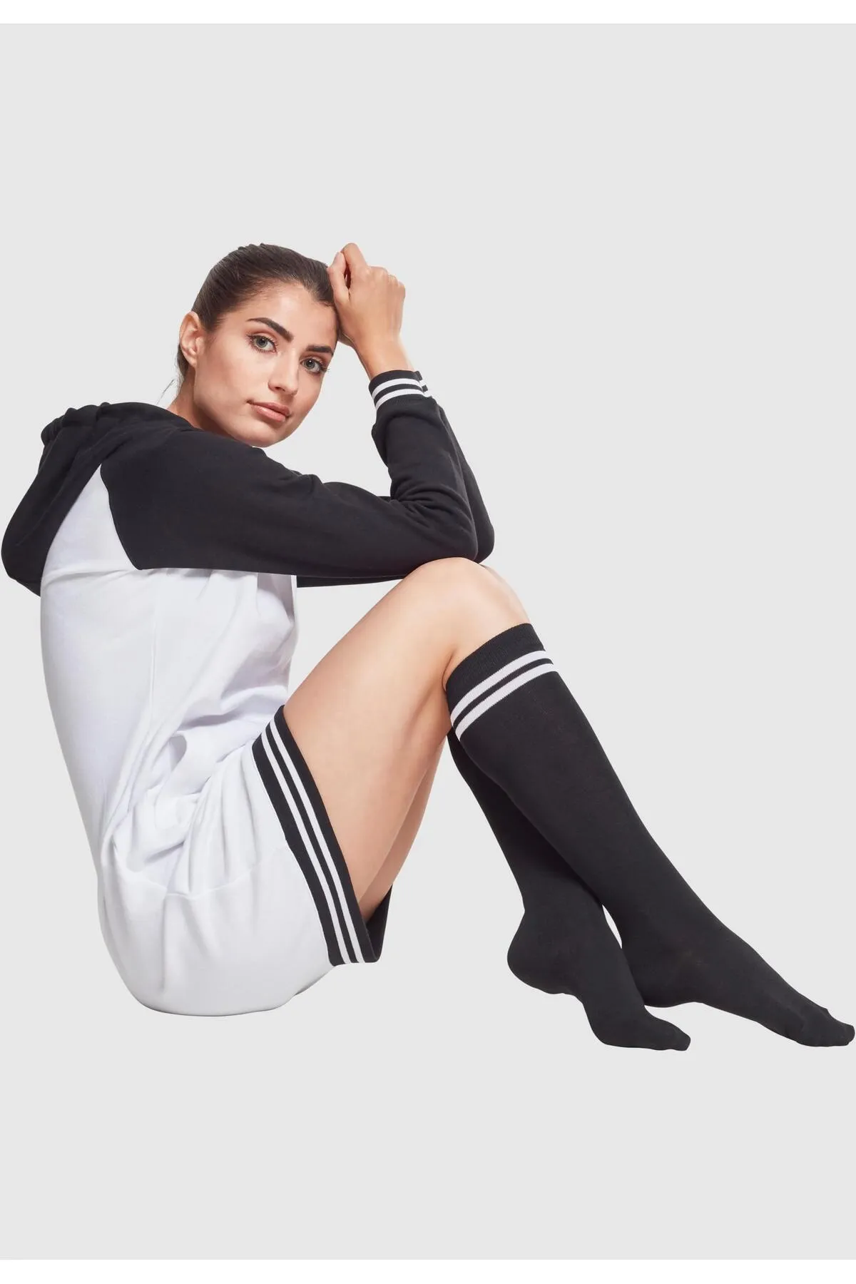 Urban Classics  Socken - Schwarz - Gestreift