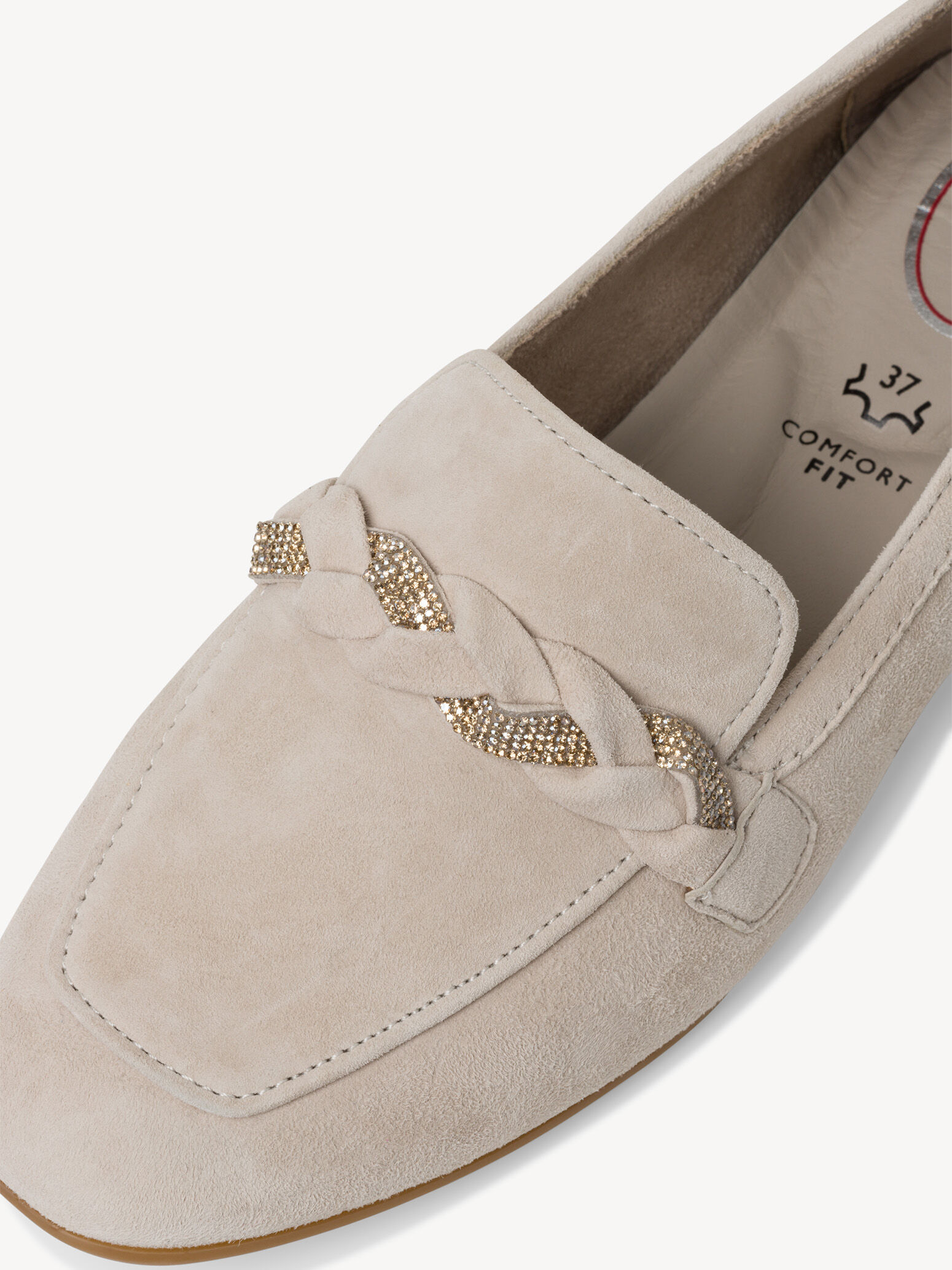 Slipper en cuir - beige