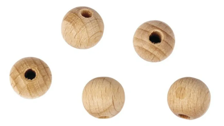 Rayher Rohholzkugeln, gebohrt 23mm ø Natur