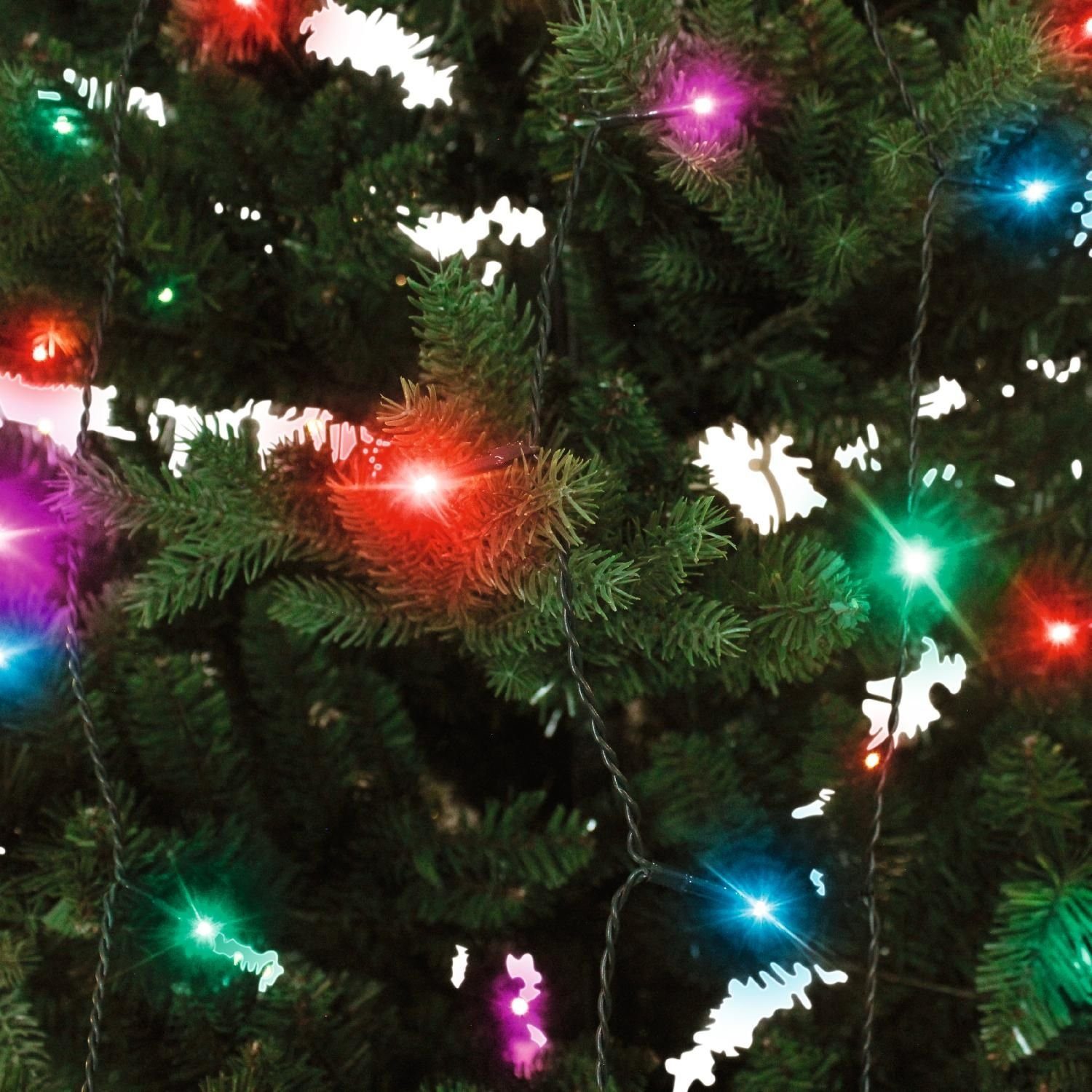 DELTACO SMART HOME LED-Lichterkette Smarte Weihnachtsbaum-Lichterkette RGB mit 300 LEDs 2 m mehrfarbig, inkl. 5 Jahre Herstellergarantie