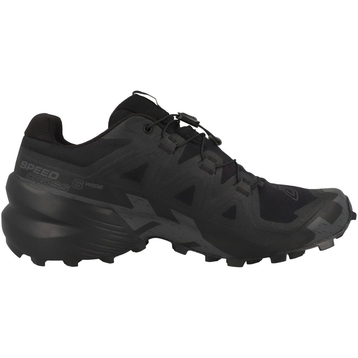 Salomon Speedcross 6 Wide Herren Laufschuh Zuglasche an Zunge und Ferse