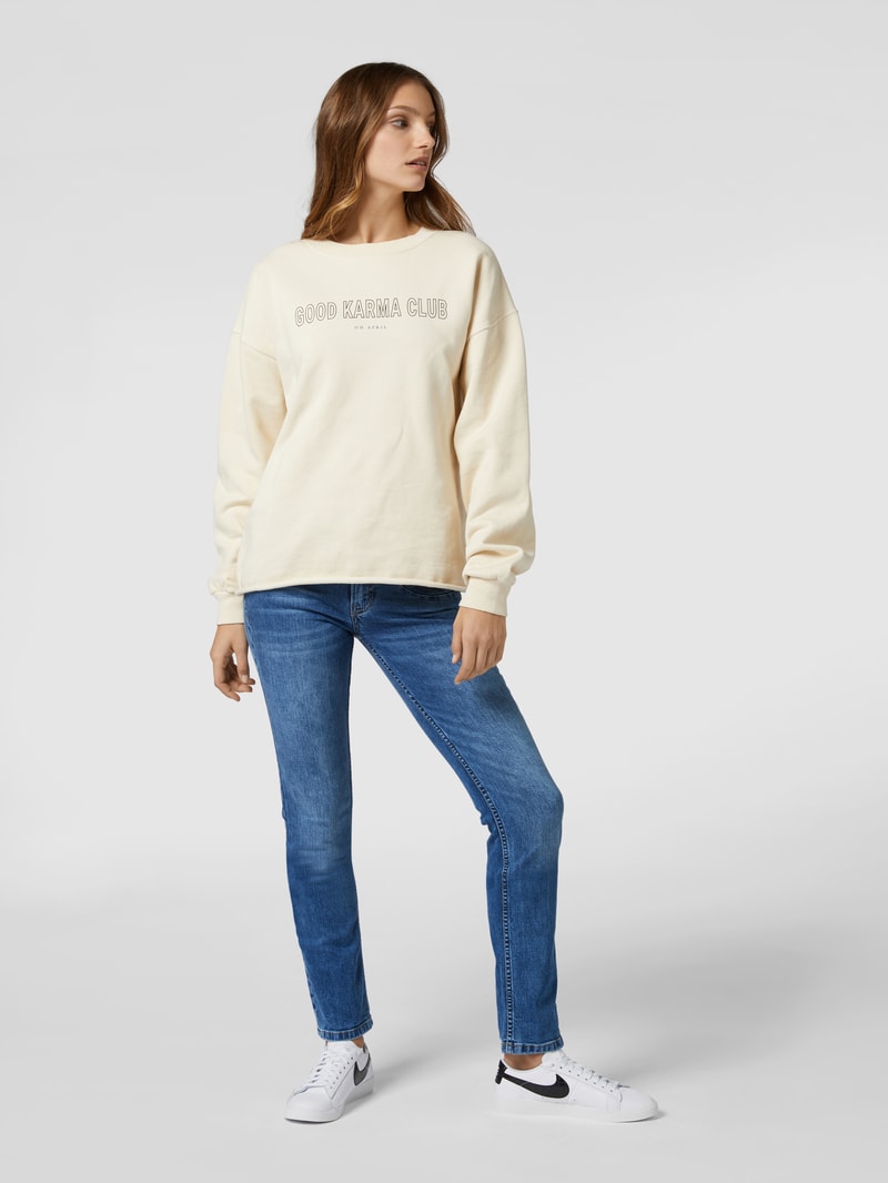 Straight Fit Jeans mit Stretch-Anteil Modell 'Gen' in jeans